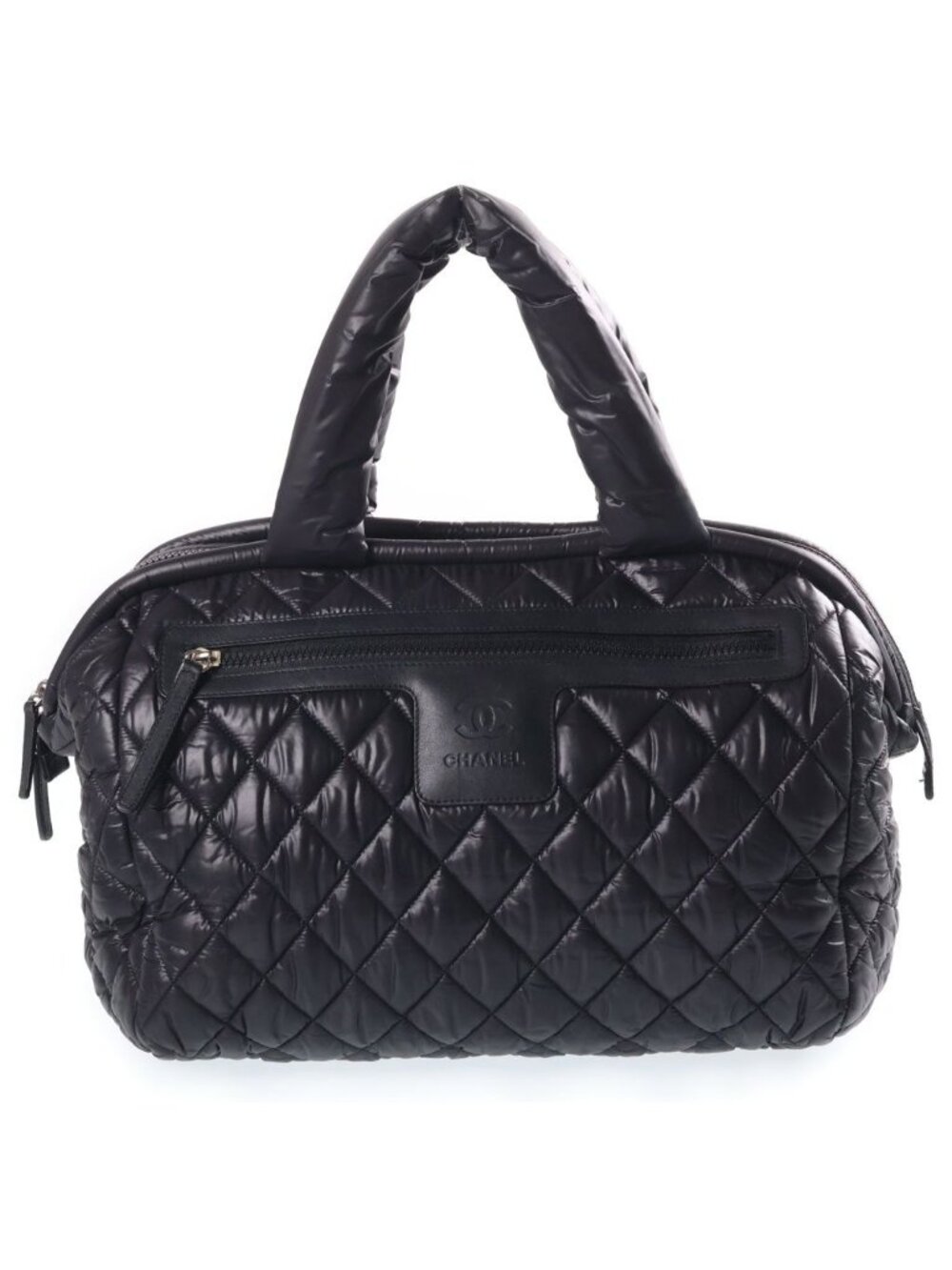 Chanel Coco Cocoon Tote Bag Black Quilted